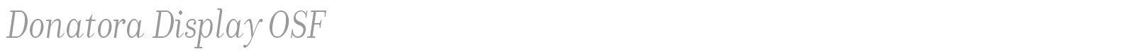 Donatora Display OSF font preview